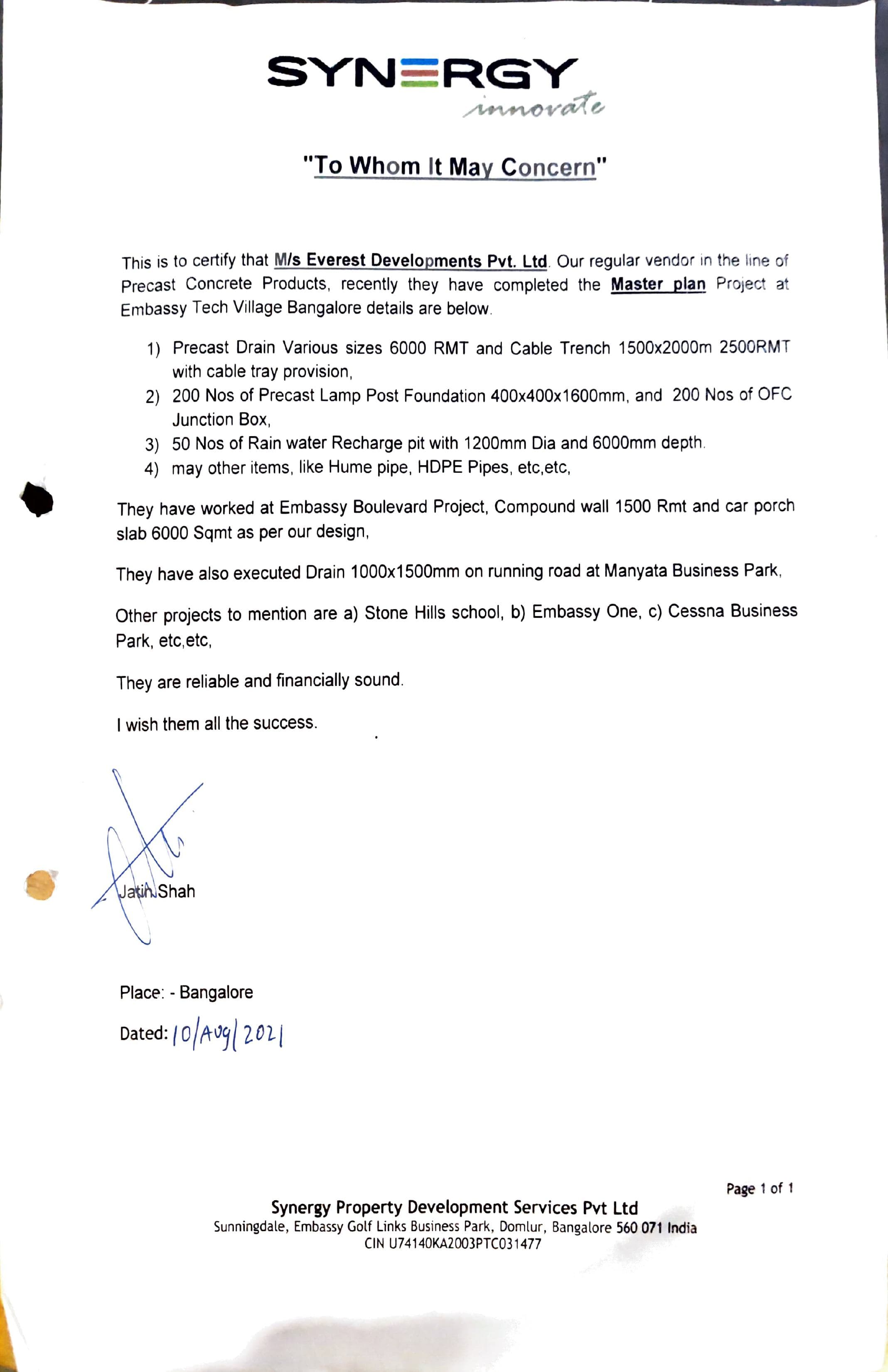 Intercert Synergy Project